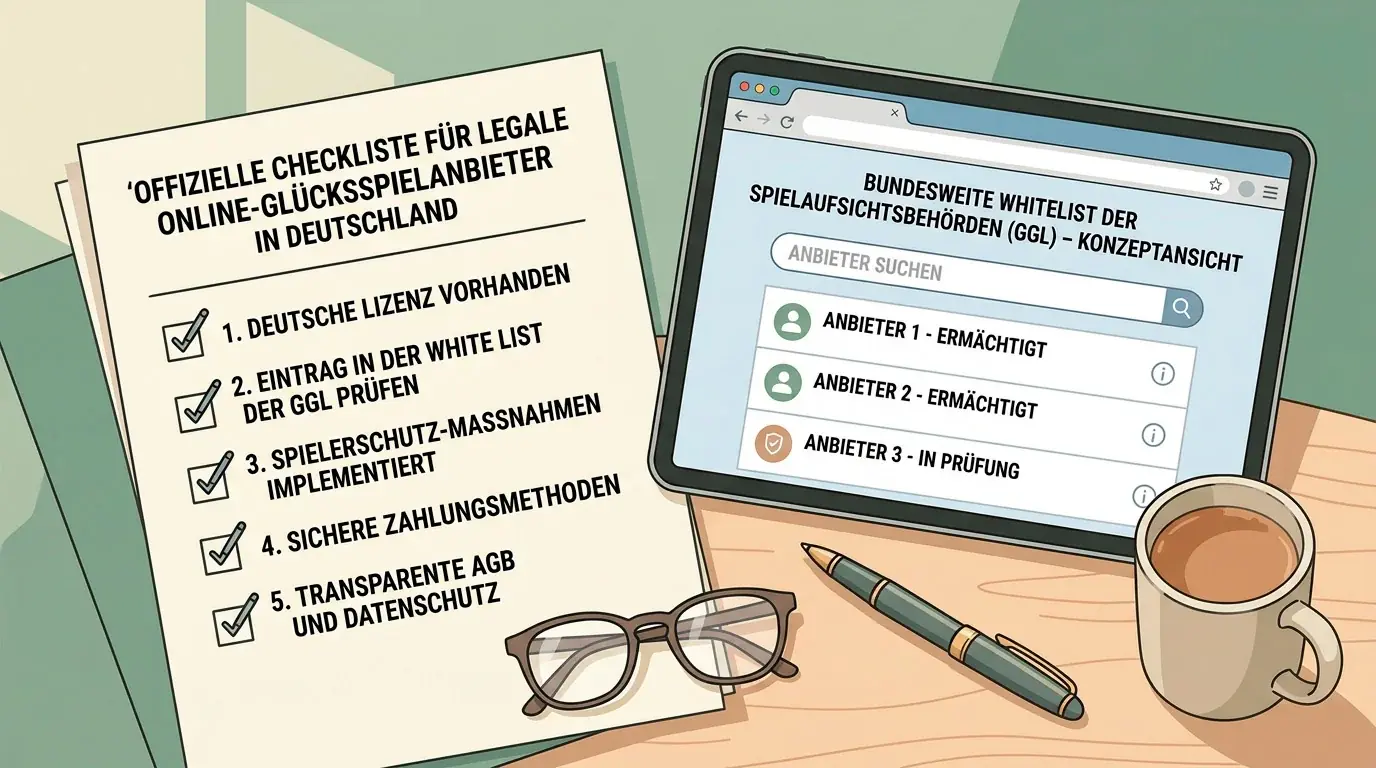 Geordnete Unterlagen für eine Prüfung der deutschen Glücksspiel-Erlaubnis